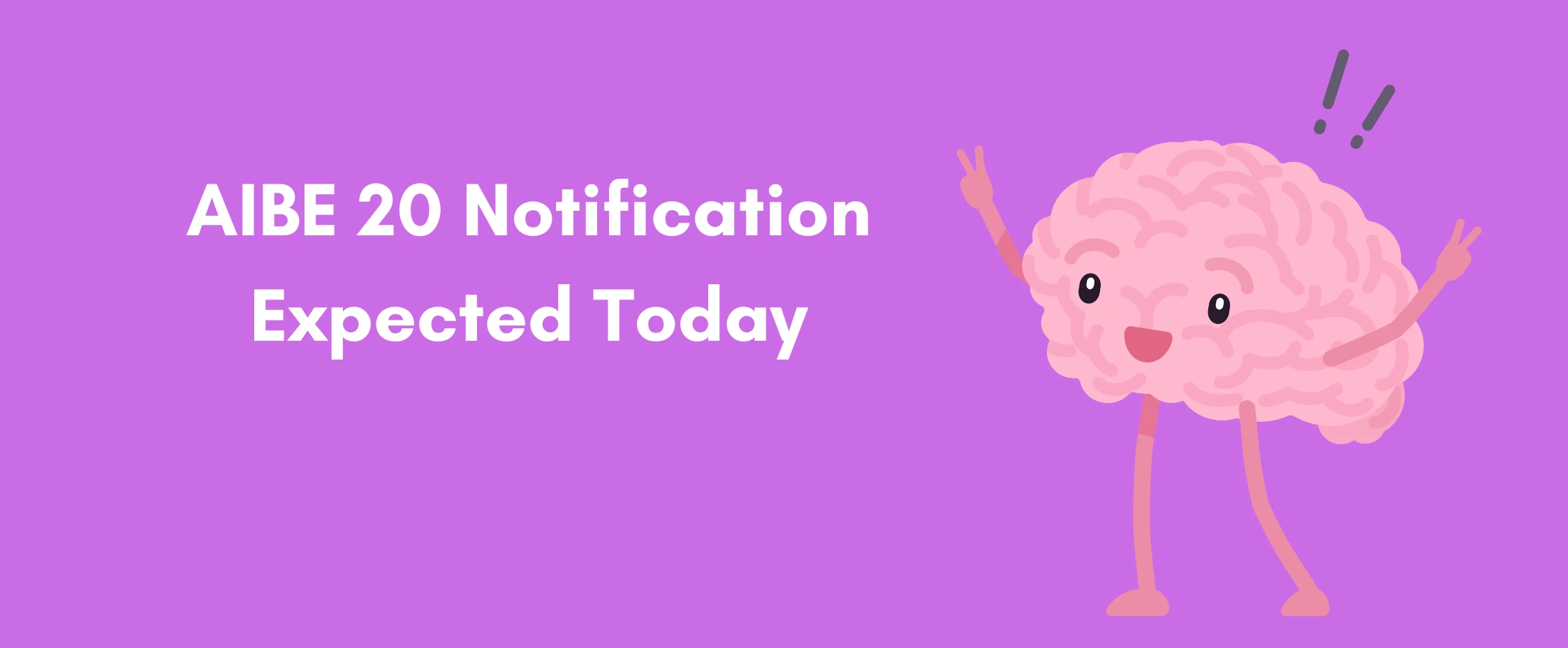 AIBE 20 Notification Expected Today